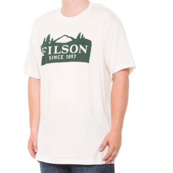 NEW🌲🏔️C.C. Filson Mountain Rain Ranger Graphic T-Shirt Medium - Picture 2 of 5